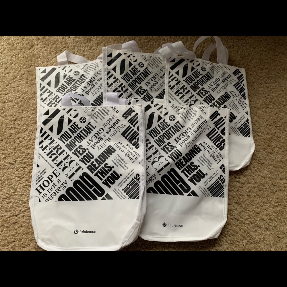 Bundle of Lululemon Tote Bags